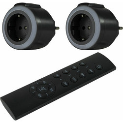 Εξωτερική Πρίζα REV Radio Switch Set 2 + 1 COMFORT anthracite