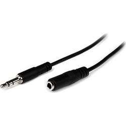 Καλώδιο Επέκτασης Jack (3,5 mm) Startech MU1MMFS Μαύρο 1 m