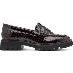 JANA LOAFERS 8-24772-47-548 BORDEAUX CROCO - Μπορντό Μπορντό