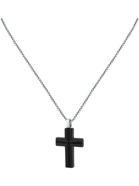 SECTOR SPIRIT NECKL SS BLACK CROSS 50+5CM