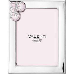 VALENTI Κορνίζα 9x13cm Ασημένια 999* Παιδικά Παπούτσια Ροζ VL/73187-3LRA