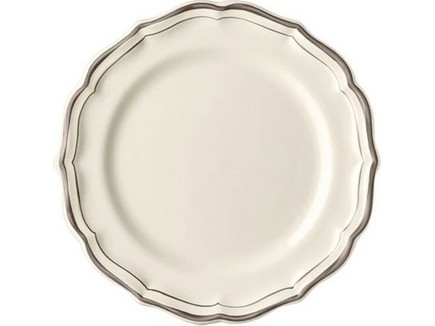 Πιάτα Γλυκού Σετ 4 Τεμαχίων Filet Taupe Faience Gien (23.2 cm)