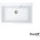 Duralit KZ075 Ένθετος Νεροχύτης Γρανίτη Ματ White Artico 76x50cm