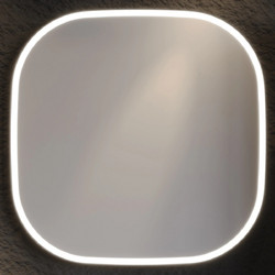 Καθρέφτης LED ENZA 80cm Ανθρακί MDF 18mm Λάκα με περιμετρικό φωτισμό και αισθητήρα 3MENZ080ANTM