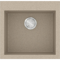 Sanitec Ultra Granite 816 Υποκαθήμενος Νεροχύτης Γρανίτη Ματ Sabbia 50x50cm