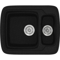 Sanitec Classic 314 Επικαθήμενος Νεροχύτης Γρανίτη Αντιστρεφόμενος Ματ Metallic Space 60x51cm