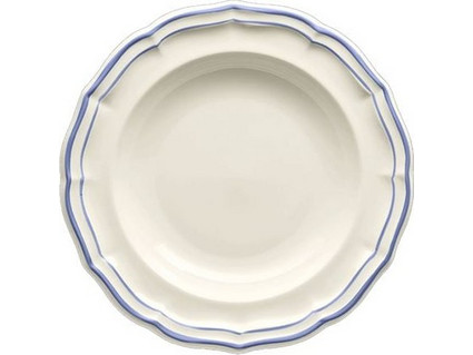 Πιάτα Βαθιά Σετ 4 Τεμαχίων Filet Blue Faience Gien (22.5 cm)
