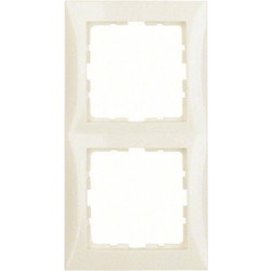 Frame 2gang, S.1, p. white glossy