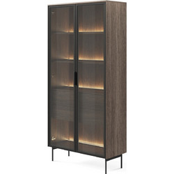 Βιτρίνα Luminus Καφέ 91.5x39.3x194.6