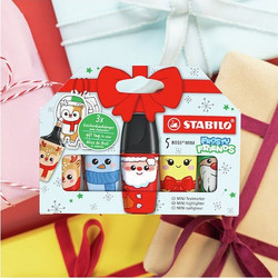 Stabilo Mini Boss Frosty Friends Μαρκαδοράκια Υπογράμμισης Σετ 5 Τεμάχια 07/05-32-10