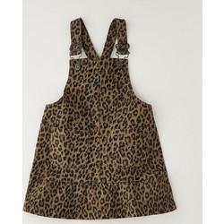 Ido Σαλοπέτα Animal Print Denim Dungaree 4H391-00-6CDS-624383 Καφέ Κορίτσι