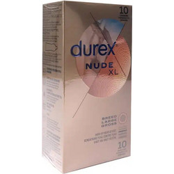 Durex Nude XL Προφυλακτικά Λεπτά Χωρίς Λάτεξ με Λιπαντικό 10τμχ
