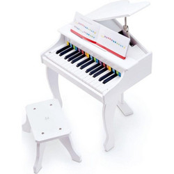 Hape Ξύλινο Πιάνο Deluxe White Early Melodies E0338