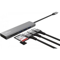 Trust Halyx USB Hub 2.0 USB-A με 5 Θύρες USB-A
