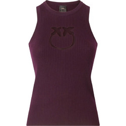 PINKO ΑΜΑΝΙΚΟ ΤΟΠ NEWCASTLE TANKTOP ΜΠΟΡΝΤΩ