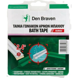 ΜΟΝΩΤΙΚΗ ΤΑΙΝΙΑ ΑΡΜΩΝ ΜΠΑΝΙΟΥ BATH TAPE DEN BRAVEN 22Χ2400ΜΜ ΛΕΥΚΗ