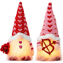 Νάνος Διακοσμητικός Valentine με φως 29cm ToyMarkt 99567