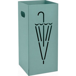 Ομπρελοθήκη Τετράγωνη - Matt Turquoise, Pam & Co, W22 x D22 x H50 (cm) 26-913