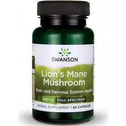 Swanson Lion's Mane Mushroom 500mg 60 Κάψουλες