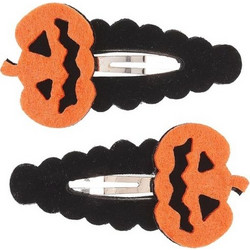 Τσιμπιδάκια Μαλλιών Pumpkin Orange (2τμχ.) - Souza