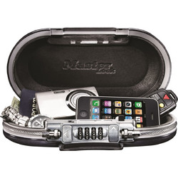 Master Lock 5900EURD - Safe space με συνδυασμό 4 ψηφίων μαύρο και καλώδιο