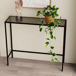 Κονσόλα Lisa - Black, Fume 298Slc1134 (80x85x30)