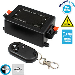 GLOBOSTAR(R) 73309 CORE Dimmer 1CH DC 5-24V 8/4A 96W Max IP20 - RF 433.92MHz Ασύρματο Χειριστήριο - M11xΠ5.6xΥ3.4cm