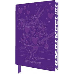 Alice's Adventures in Wonderland: White Rabbit 2027 Artisan Art Vegan Leather Diary Planner - Page to View with Notes