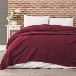 Κουβέρτα Πλεκτή Edenhill Burgundy