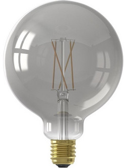 Calex Smart Bulb E27 Globe G125 Filament Smokey Wi-Fi 1800K 400lm 7W 429109