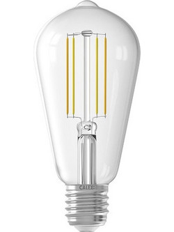 Calex Smart Bulb E27 Edison ST64 Filament Wi-Fi 1800-3000K 806lm 7W 429113
