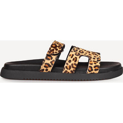 Steve Madden Δερμάτινα Γυναικεία Σανδάλια Μπεζ Καφέ SM11003715-03001-969
