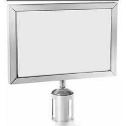 TEMNO Πινακίδα Inox Για Κολωνάκι Διαδρόμου 45x33εκ