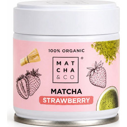 Matcha & Co Strawberry Matcha 30g - Βιολογικό Ιαπωνικό Matcha με Φράουλα