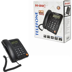 NINC KX-T897CID Ενσύρματο Τηλέφωνο με Ανοιχτή Ακρόαση για Ηλικιωμένους Μαύρο