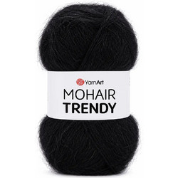 Νήμα για Πλέξιμο Mohair Trendy σε Μαύρο 102 Χρώμα 100gr και 220 Μέτρα 1τεμ