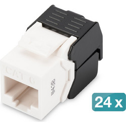 DIGITUS Keystone Jack Cat6/RJ45-LSA ungeschirmt 250MHz 24St