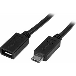 Καλώδιο Micro USB Startech USBUBEXT50CM Μαύρο
