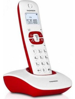 Thomson TH-501D Ασύρματο Τηλέφωνο με Ανοιχτή Ακρόαση Κόκκινο