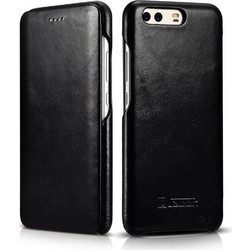 iCarer Curved Edge Leather Black (Huawei P10)