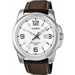 Casio Standard Ανδρικό Ρολόι με Καφέ Δερμάτινο Λουράκι MTP-1314PL-7AVEF