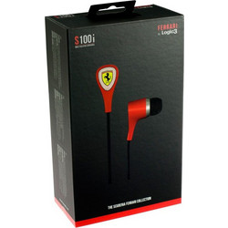 Logic3 Ferrari Scuderia S100i Handsfree In-Ear 3.5mm Red