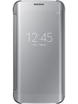 Samsung Clear View Cover Silver (Galaxy S6 Edge)