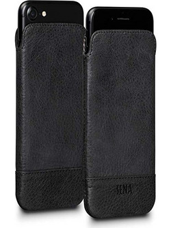 Sena θήκη δερμάτινη για Apple iPhone 6 6s Ultraslim - ΜΑΥΡΗ DENIM