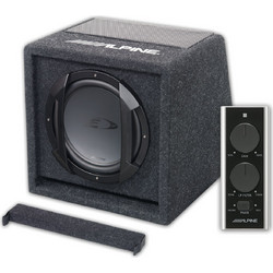 Alpine SWE-815 Αυτοενισχυόμενο Subwoofer Αυτοκινήτου 8" 100W RMS με Κούτα