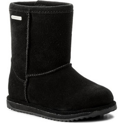 Emu Australia Παιδικά Μποτάκια Μαύρα Suede Αδιάβροχα με Γούνα K10773-020