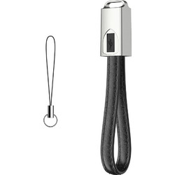 Δερμάτινο Καλώδιο Φόρτισης Μπρελόκ Micro Usb - 0.2m