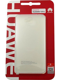 Θήκη Huawei για Y6 Pro Back Cover Transparent White original 51991408