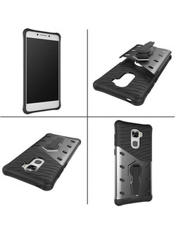 LeTV LeEco Le 3 Pro Rugged Hybrid Armor PC+TPU Stand Case Cover Μαύρο