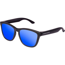Hawkers Carbon One Sky Γυαλιά Ηλίου Τετράγωνα Κοκάλινα Μαύρα με Μπλε Polarized Φακό